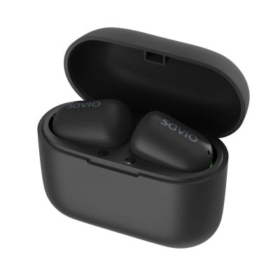 6. SAVIO BEZPRZEWODOWE SŁUCHAWKI BLUETOOTH 5.1 IPX5 TWS-09