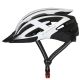 2. Kask rowerowy MTB Wozinsky z odpinanym daszkiem i tylną lampką USB 57-62 cm - czarno-biały