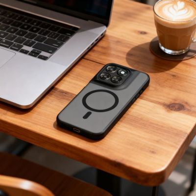 3. Etui Tech-Protect Magmat MagSafe na Motorola Moto G67 / G77 - czarne matowe
