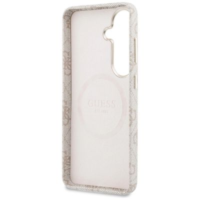 7. Etui Guess 4G Triangle Logo MagSafe na Samsung Galaxy S26 - różowe