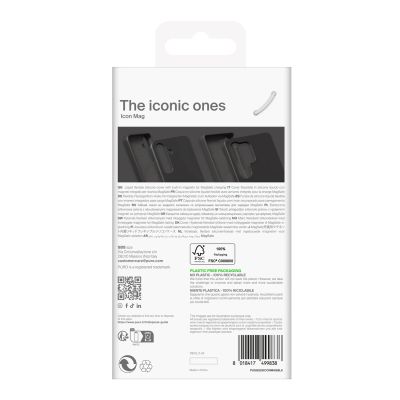 11. Etui silikonowe Puro Icon Mag z MagSafe do Samsung Galaxy S25 - czarne