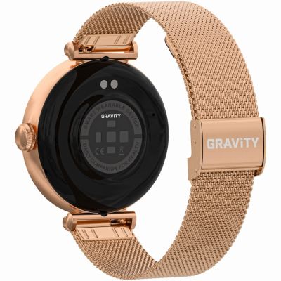 9. Smartwatch Gravity Różowe Złoto Biały 2 Paski GT26-2
