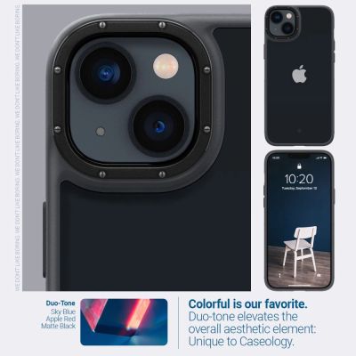 6. Etui Caseology Skyfall na iPhone 14 Plus - czarny mat