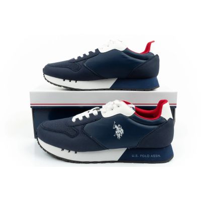 10. U.S Polo Assn buty sportowe sneakersy męskie modne wygodne granatowe