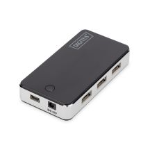 Hub DIGITUS DA-70222 (7x USB 2.0; kolor czarny)