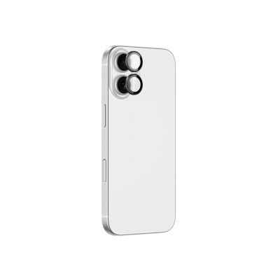 2. Szkło na aparat AMAZINGTHING Lens Glass na iPhone 17 z czarną ramką aluminiową