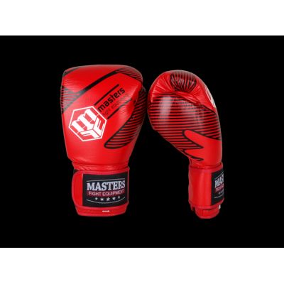 4. Rękawice bokserskie skórzane MASTERS RBT-RED 12 oz