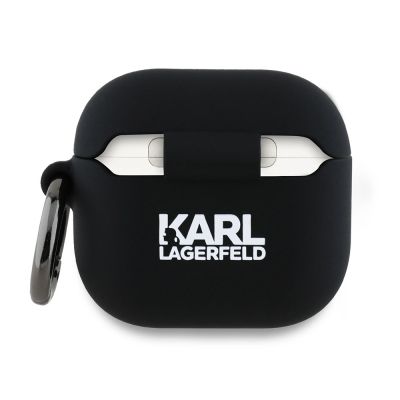 2. Etui Karl Lagerfeld Silicone Karl Head 3D na AirPods 4 - czarne