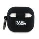 2. Etui Karl Lagerfeld Silicone Karl Head 3D na AirPods 4 - czarne