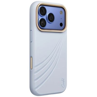 Etui UNIQ Coehl Serina Magnetic Charging na iPhone 18 Pro / 17 Pro - niebieskie