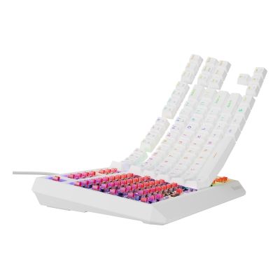 8. Klawiatura GENESIS Thor 230 TKL Gaming USB QWERTY US English Biały