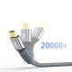 6. Kabel Wozinsky WPS-16AYL3S DisplayPort 2.1 Certyfikowany VESA 80 Gb/s 16K@60Hz 8K@120Hz 4K@240Hz HDR HDCP DSC 3m - czarny