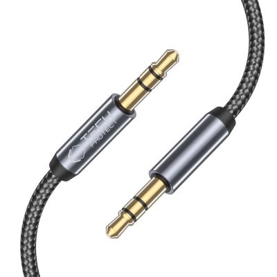 4. Kabel Tech-Protect UltraBoost mini jack 3.5mm / mini jack 3.5 mm 1.5m - czarny