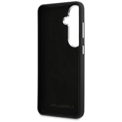 7. Etui Karl Lagerfeld Saffiano Double Heads Metal na Samsung Galaxy S26 - czarne