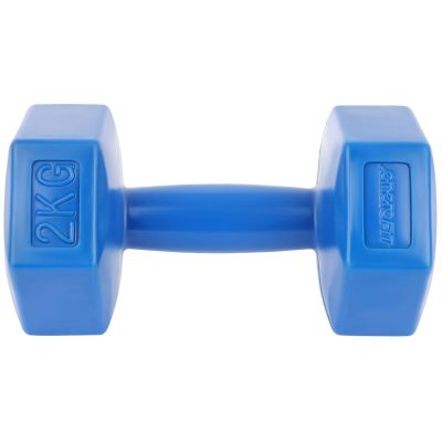 8. Zestaw hantli kompozytowych EB FIT 2x2kg niebieskie 1027029