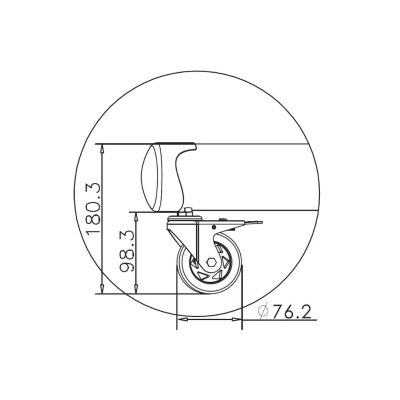22. Stojak podłogowy z kółkami HAGOR M Public Floorstand HD - cart