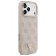 4. Etui Guess Leather 4G Triangle Strass MagSafe na iPhone 17 Pro Max / 18 Pro Max - różowe