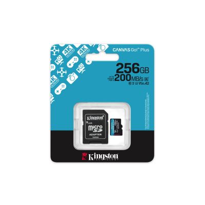5. KINGSTON microSDXC Canvas Go Plus 256GB + Adapter
