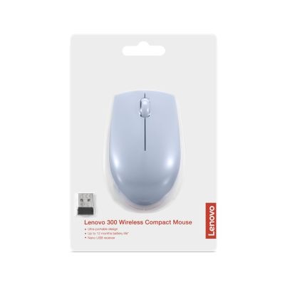 6. Mysz optyczna Lenovo Compact 300, bezprzewodowa błękitna