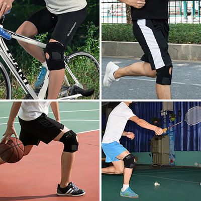 15. Ochraniacz sportowy Rockbros LF1106M na rzepkę i staw kolanowy rozmiar M - czarny