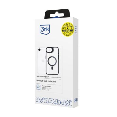 13. Etui 3mk Satin Armor MagCase na Apple iPhone 16e / SE 4 - przezroczyste