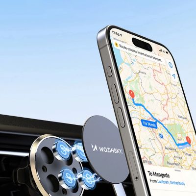 10. Uchwyt Wozinsky WUMKO na telefon magnetyczny na kratkę nawiewu do samochodu - czarny