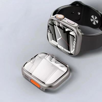 4. Etui Tech-Protect Defense360 na Apple Watch 46 mm - czarne - pomarańczowe