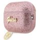 3. Etui Guess Glitter Flake 4G Charm na AirPods Pro 2 - różowe