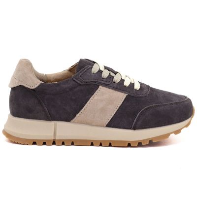 6. Skórzane półbuty damskie sneakersy brązowe Potocki 40354