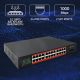 4. Qoltec Przełącznik sieciowy SWITCH Gigabit Ethernet | 24x RJ45 | 2x SFP | 1000 Mb/s