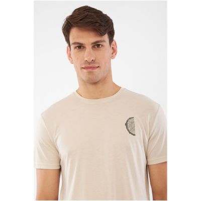 T-shirt męski VIKING Rune Man beżowy   XXL