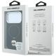 8. Etui Karl Lagerfeld with Ring Stand 360 Karl Head Pin MagSafe na iPhone 18 Pro / 17 Pro - czarne