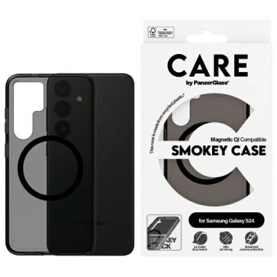 Etui CARE by PanzerGlass Flagship QI Case na Samsung Galaxy S24 - czarne