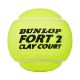 4. Piłki do tenisa ziemnego Dunlop Fort Clay Court 4szt 601613