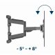 8. GEMBIRD UCHWYT ŚCIENNY REGULOWANY LCD 32"-75" VESA MAX 600 X 400MM, DO 45KG