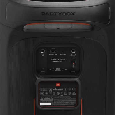 6. JBL PartyBox STAGE 320 Głośnik imprezowy Czarny 240 W