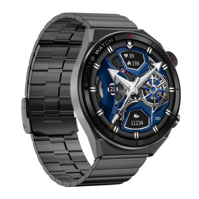 3. Smartwatch Rubicon RNCE99 Black Metal + Silicon SMARUB194