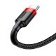 2. Kabel Baseus Cafule USB-A / USB-C QC 3.0 3A 1 m - czarno-czerwony