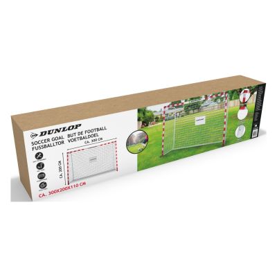 4. Bramka do piłki nożnej z siatką 300x200x110 cm Allround Dunlop - 0666