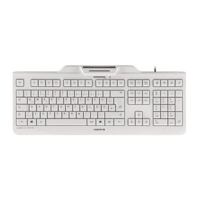 2. Klawiatura CHERRY KC 1000 SC - USB - Szwajcaria - Pale Grey