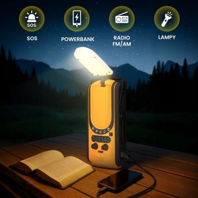 18. Extralink Power Ranger EPS-6000 | Powerbank | 6000mAh, Radio FM, Lampka LED, Dynamo, Panel solarny