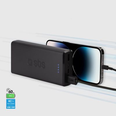 7. Powerbank Puro Fast 20000 mAh 2x USB-A + 1x USB-C - czarny