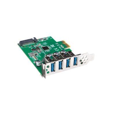 5. LANBERG KARTA PCI-E X1 -> 4X USB-A 3.1 GEN1 ŚLEDŹ LOW PROFILE PCE-US3-004