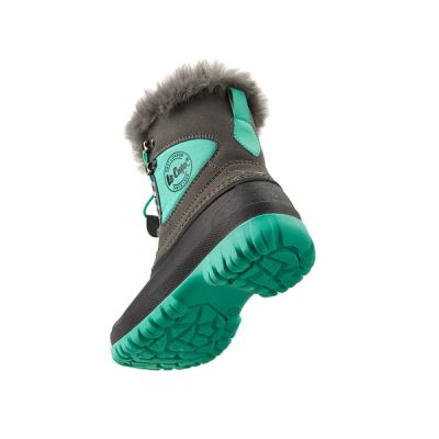 2. Lee Cooper buty zimowe dziecięce śniegowce turkusowe ocieplane