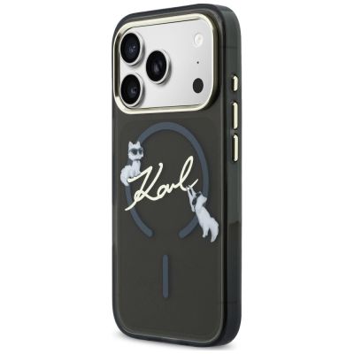 2. Etui Karl Lagerfeld Script Logo MagSafe na iPhone 18 Pro Max / 17 Pro Max - czarne