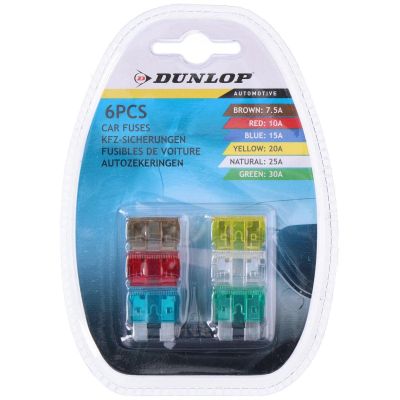 5. ZESTAW BEZPIECZNIKÓW DUNLOP 6SZT