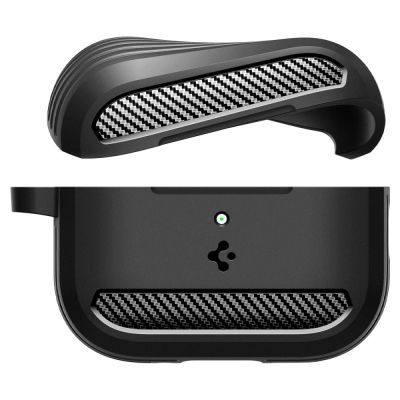 4. Etui Spigen Rugged Armor na AirPods Pro 3 - czarny mat