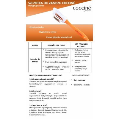 14. Szczotka do czyszczenia zamszu Coccine DA0234