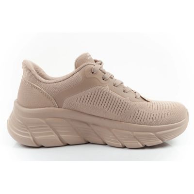 4. Skechers buty damskie sportowe Bobs B Flex SLIP-INS beżowe wygodne