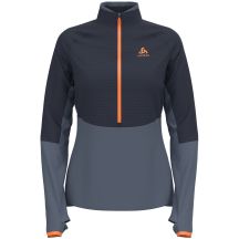 Bluza z półgolfem narciarska damska Odlo DESCENT CW 200 SL granatowy